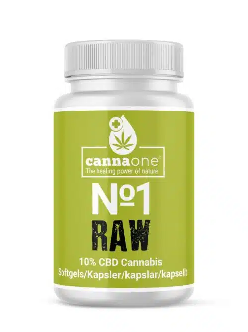 Cannaone 60 x Kapsler med CBD RAW Olie, 10%