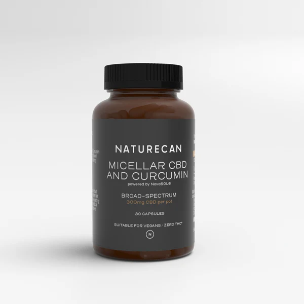 Naturecan Micellar CBD og Curcumin 30 Kapsler - 16x hurtigere effekt