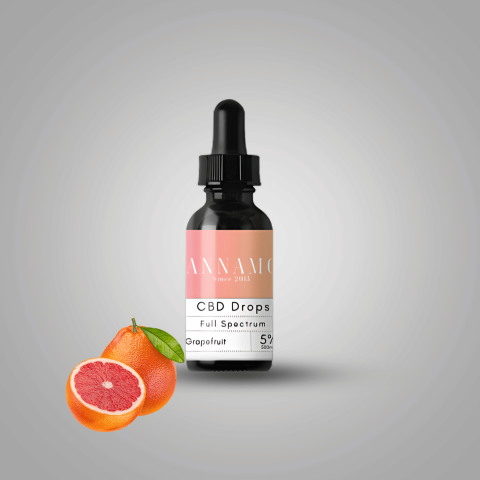 Cannamor CBD Olie 5% – MCT & Grapefruit