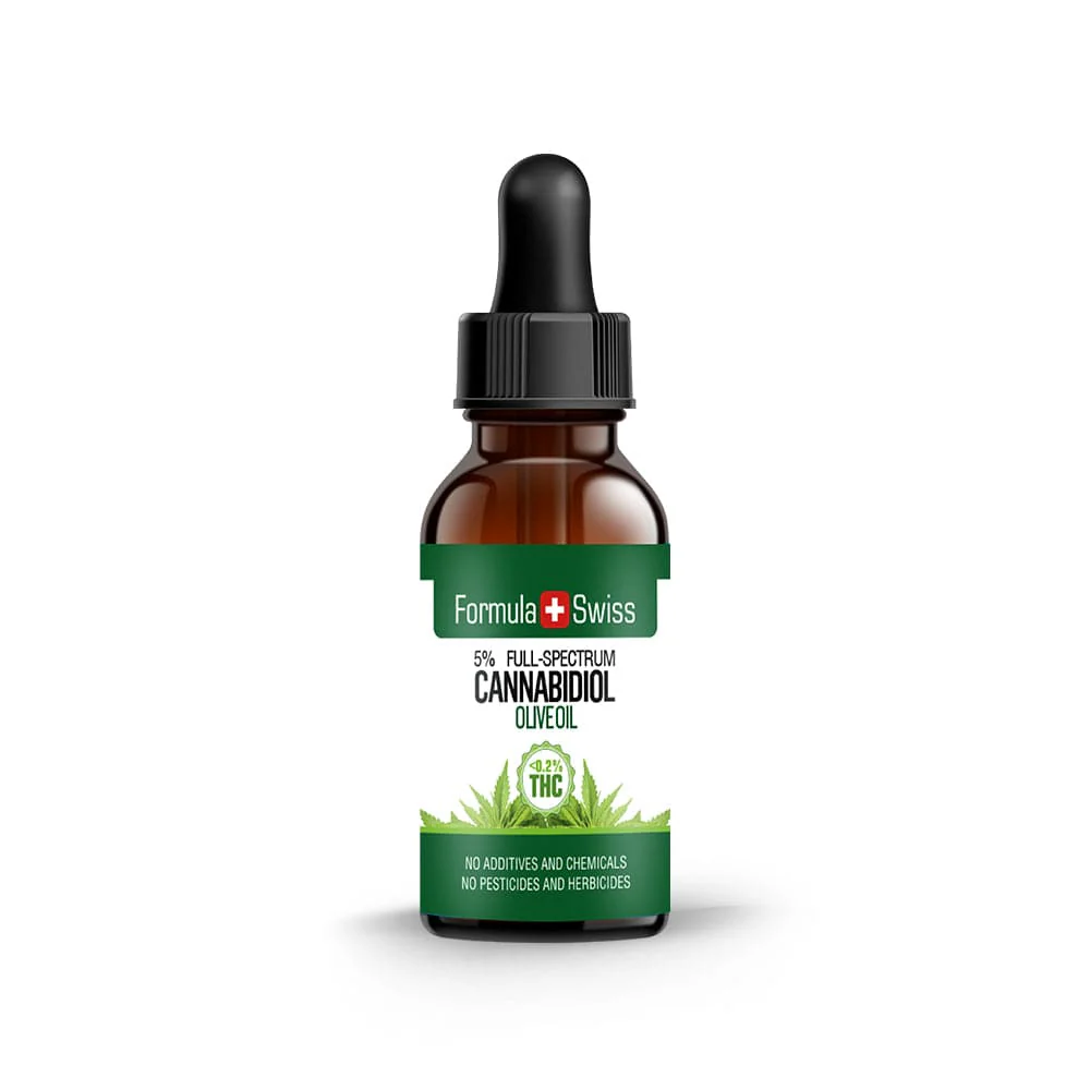 Formula Swiss CBD olie i olivenolie 3% THC<0.2%